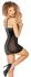 Black Level Vinyl Mini Dress with Mesh Inserts, Size S, Adjustable Straps