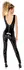 Black Level Vinyl Jumpsuit L - Glossy Finish, Front Zippers, Open Back