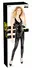 Black Level Vinyl Jumpsuit M - Glossy Finish, 3-Way Zip, Sleeveless
