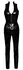 Black Level Vinyl Jumpsuit XL - Shiny Clubwear with Powernet Back