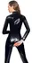 Black Level Vinyl Jumpsuit Long Sleeve Glossy Black S