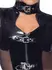 Black Level Vinyl Dress S with Buckle and Mesh Sides, Shiny Black Finish