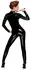 Noir Handmade Jumpsuit Zip L - Shiny Polymer Finish, Long Sleeves
