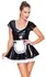 Black Level Vinyl Maid Dress 2XL with Lace Details and Apron