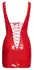 Black Level Vinyl Dress Red XL - Shiny Sleeveless Party Outfit