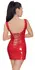 Black Level Vinyl Dress Red L - Shiny Sleeveless Fitted Design