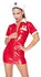 Black Level Vinyl Nurse Dress Red L - Shiny Medical-Inspired Outfit