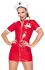 Black Level Vinyl Nurse Dress Red L - Shiny Medical-Inspired Outfit