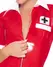 Black Level Vinyl Medical-Themed Dress Red S with Bonnet Set