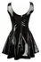 Black Level Vinyl Dress 2XL - Shiny Sleeveless Flared Model, Black