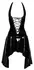 Black Level Halterneck Vinyl Dress 2XL - Elegant Asymmetrical Cut, Black