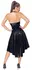 Black Level Halterneck Vinyl Dress L - Shiny Black, Flared Skirt