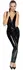 Black Level Vinyl Jumpsuit M - Shiny Sleeveless Bodysuit with 2-Way Zip