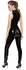 Black Level Vinyl Jumpsuit M - Shiny Sleeveless Bodysuit with 2-Way Zip