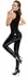 Black Level Shiny Vinyl Jumpsuit S - Sleeveless, 2-Way Zipper, Black