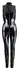 Black Level Shiny Vinyl Jumpsuit S - Sleeveless, 2-Way Zipper, Black