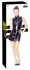 Black Level Vinyl Mini Dress S - Shiny Black, Front Zip, Sleeveless