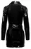 Black Level Vinyl Mini Coat Dress XL - Shiny Black, Waist-Emphasizing
