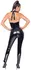 Black Level Vinyl Jumpsuit L - Glossy Zip-Through Bodysuit