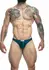 Justin+Simon Classic Tanga Men’s Briefs Soft Breathable Black M