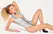 Black Level Vinyl Body Silver M - Shimmering One-Piece with High Collar