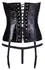 Black Level Vinyl Corset XL - Shiny Strapless Model with Lacing