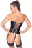 Black Level Vinyl Corset Black S - Shiny Strapless Full-Cup Design