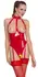 Black Level Vinyl Body Red 2XL - Adjustable Open Cup Bodysuit