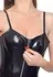 Black Level Vinyl Corsage Extra Long XL Adjustable Full Cups Black
