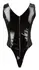 Black Level Vinyl Body XL Open Design, Shiny Black, Zipper Back