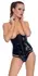 Black Level Vinyl Corset S - Open Bust, Shiny Finish, Back Lacing