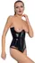 Black Level Vinyl Corset S - Open Bust, Shiny Finish, Back Lacing