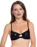Black Level Vinyl Bra Black 80C Adjustable Shiny Finish