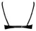 Black Level Vinyl Bra Black 80C Adjustable Shiny Finish