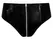Black Level Vinyl Briefs with Full-Length Zipper XL, Shiny Finish