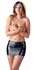 Cottelli Collection Black Mini Skirt XS Wet Look Ruffle Design
