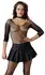 Black Level Pleated Mini Skirt XL - Classic Black, Side Zip, Cotton Blend