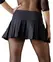 Cottelli Collection Pleated Mini Skirt S Black Cotton Blend