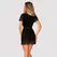 Obsessive Giully L/XL Women’s Leopard Print Peignoir, Black, Satin Tie