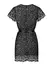 Obsessive Giully L/XL Women’s Leopard Print Peignoir, Black, Satin Tie