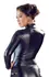 Black Level Long Sleeve Zip Top M Shiny Black Fitted Polyester
