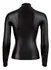Black Level Long Sleeve Zip Top S - Shiny Fitted High Neck Design