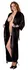 Cottelli Collection Kimono Black S/M Satin Robe with Tie Belt