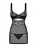 Obsessive OBS Chemise L/XL Satin Bow Multistretch Pink Lace