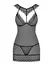 Obsessive OBS Chemise S/M - Elegant Lace Neckline, Adjustable Fit