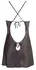Cottelli Collection Satin Chemise Adjustable Black XL