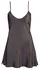 Cottelli Collection Satin Chemise Black L Adjustable Straps
