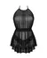 Obsessive Serafia Babydoll M/L - Lace Halterneck Transparent Lingerie