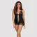 Obsessive Chiccanta Babydoll L/XL Black - Lace Back, Airy Multistretch