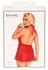 Kissable Babydoll Red L/XL - Floral Lace & Powernet Set